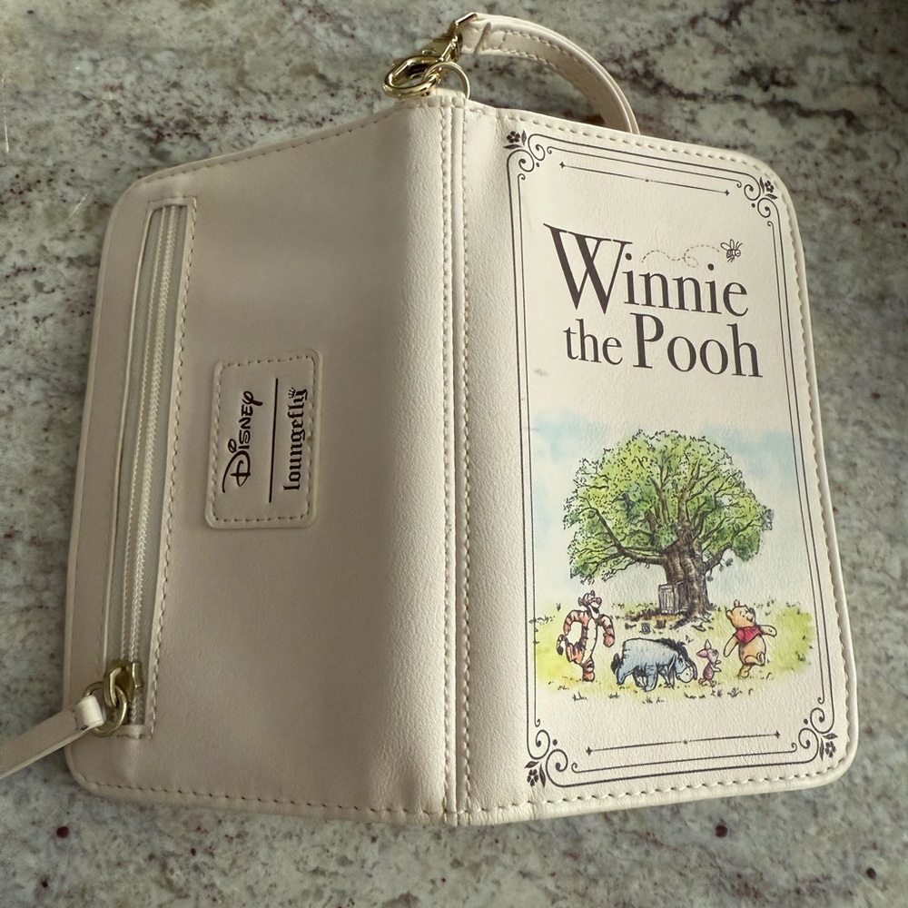 Loungefly Disney Winnie the Pooh Book-Style Zip Wallet Wristlet